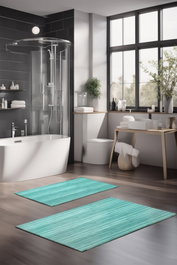 Mijölnir Juego de Alfombrillas de Baño CT-5249 de 2 Piezas Multicolor